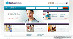 Desktop Screenshot of healthcarecolleges.com